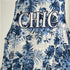 "Chic" Blue Floral Print Sleeveless Top
